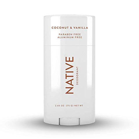 Native Deodorant - Natural Deodorant for Women and Men - Vegan, Gluten Free, Cruelty Free - Aluminum Free, Free of Parabens & Sulfates - Coconut & Vanilla