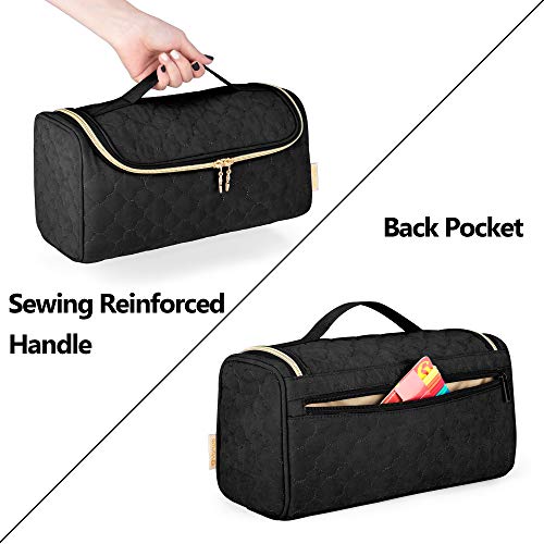 YARWO Travel Case Compatible with Dyson Airwrap Complete Styler and Attachments, Portable Storage Bag with Hanging Hook for Hair Curler Accessories, Black (PATENTED DESIGN)