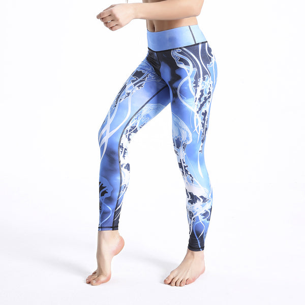 Ladies Fitness Pants Printed Slim Yoga Sweatpants