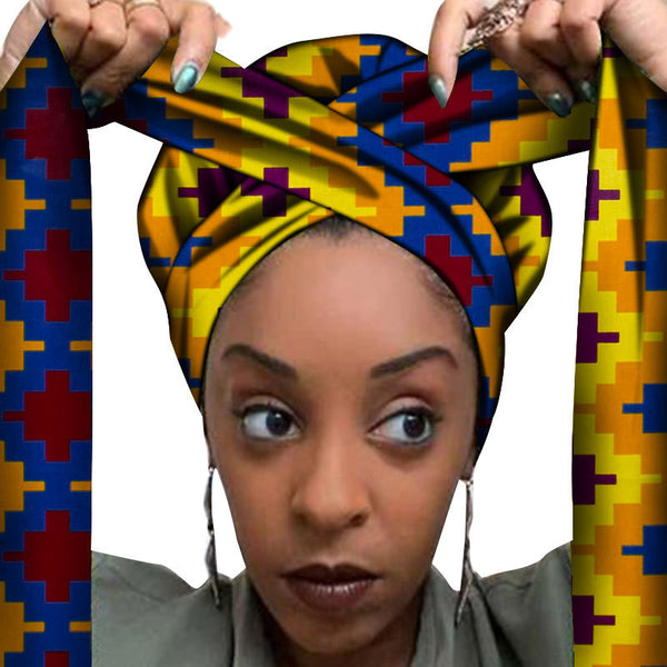 African printed hair accessories