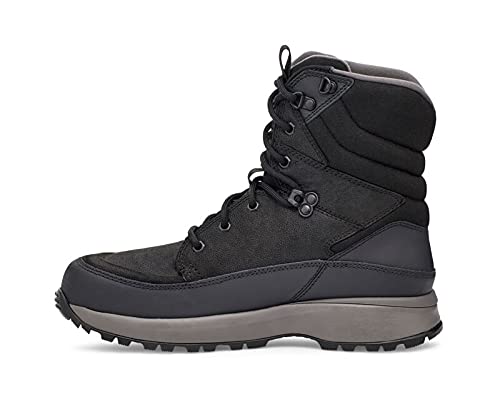 UGG Men's Emmett Boot High Boot, Black Leather, Size 11