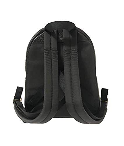Coach Mini Charlie Pebble Leather Backpack (Black)