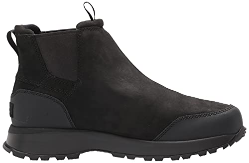 UGG Men's Emmett Chelsea Boot, Black Leather, Size 11