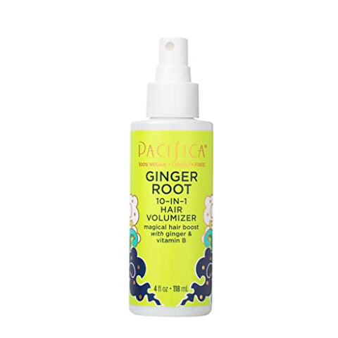 Pacifica Beauty Ginger Root 10 in 1 Hair Volumizing Spray(Vegan & Cruelty Free), Coconut Vanilla, 4 Fl Oz