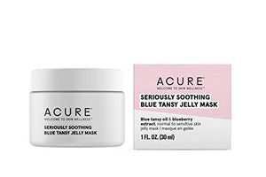 ACURE Seriously Soothing Blue Tansy Jelly Mask | 100% Vegan | For Dry to Sensitive Skin | Blue Tansy Oil & Blueberry Extract - Soothes & Hydrates Dry Skin | 1 Oz