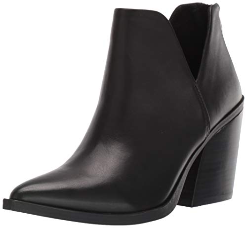 Steve Madden Women's Alyse Fashion Boot, Black Leather, 7.5 M US
