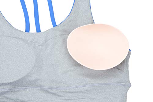 Oalka Women's Workout Shirts Racerback Yoga Sport Pads Bras Fitness Active Tank Tops Dream Blue XL