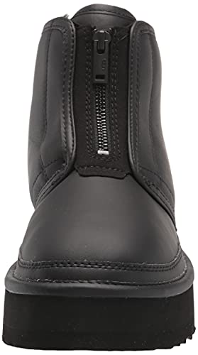 UGG Women's Neumel Platform Zip Fashion Boot, Ultra Matte Black, 8