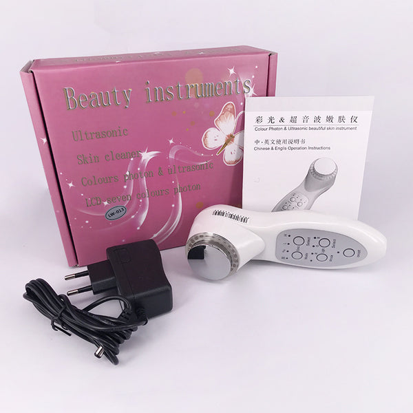 Ultrasonic color beauty instrument