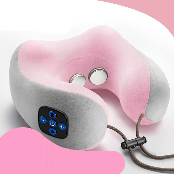 Massage U-Shaped Pillow Multi-Function Shoulder and Cervical Vertebra Electric Outdoor Portable Car Health Care
