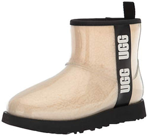 UGG Classic Clear Mini Boot, Natural / Black, Size 8