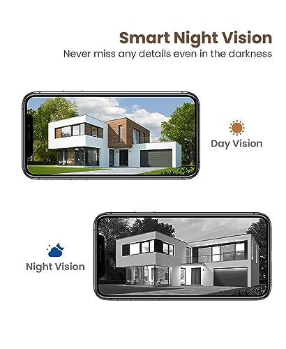 BITEPASS Doorbell Camera Wireless with Included Ring Chime, Smart Video Doorbell for Home Security, AI Human Detection, Two Way Audio, Cloud Storage, Night Vision, Battery Powered, 2.4G WiFi