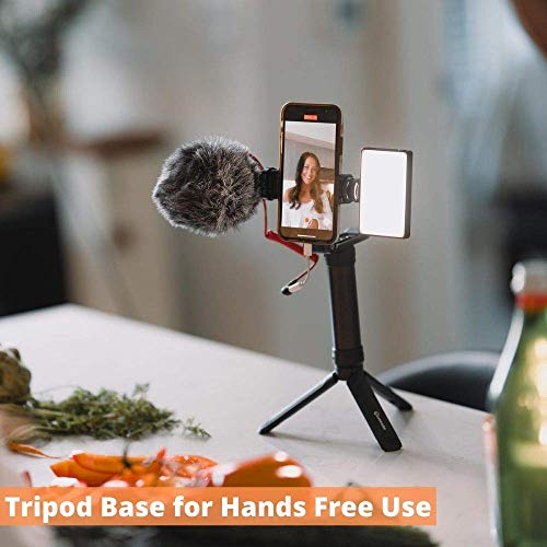 Lume Cube Mobile Creator Lighting and Audio Kit with Vlogging Stand | Lume Cube Panel Mini Light and Rode Microphone | Includes Aluminum Rotating Phone Clip for YouTube, Instagram, Twitch, TikTok
