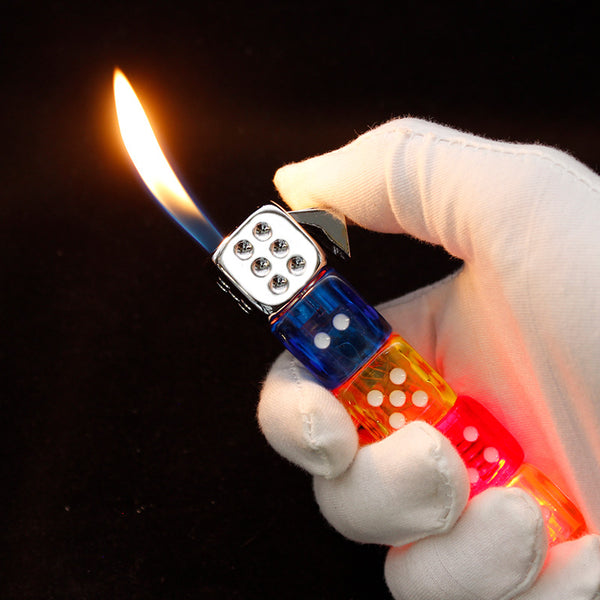 New Original Lighter Flame Creative Dice Inflatable Cigarette Lighter