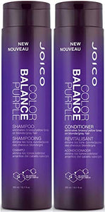 Joico Color Balance Purple Shampoo and Conditioner Set, 10.1 oz