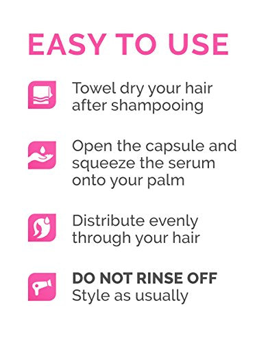 Hussell Hair Treatment Serum - No Rinse with Argan Macadamia Avocado Oils - Vitamins A C E Pro B5 - Conditioner for Women & Men