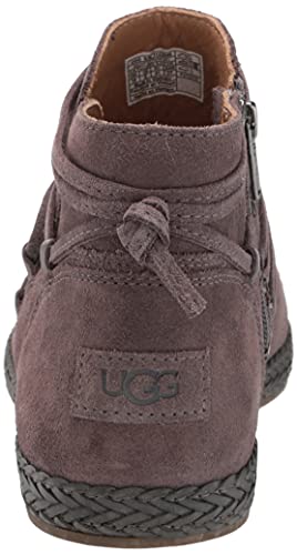 UGG Women's Rianne Fashion Boot, Thunder Cloud Suede, 8
