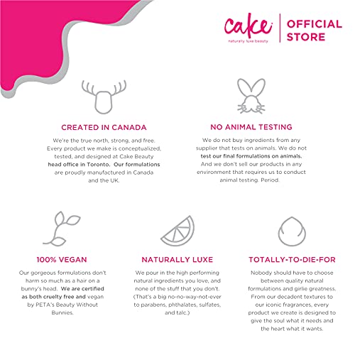 Cake Beauty Vegan Body Cream Body Lotion for Dry Skin - Oat Milk, Shea Butter & Marshmallow Root - Sulfate Free, Paraben Free & Cruelty Free Body Butter Balm Lotion & Moisturizer , 7 Ounce (Pack of 1)