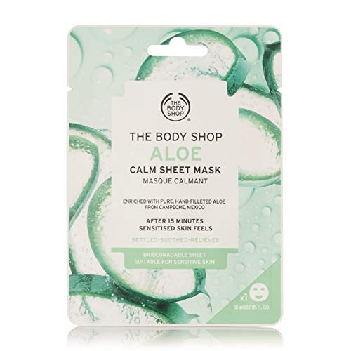 The Body Shop Aloe Calm Hydration Sheet Face Mask, 0.6 Fl Oz (Vegan)