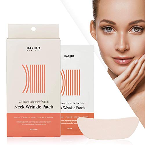 HARUTO BEAUTY+ Collagen Lifting Perfection Neck Wrinkle Patches, Anti-againg Masks, Premium Pads for Wrinkle Treatment and Prevention