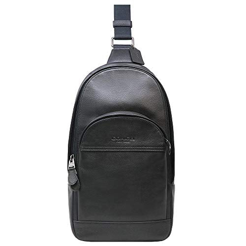 Coach Charles Pack In Smooth Leather Black