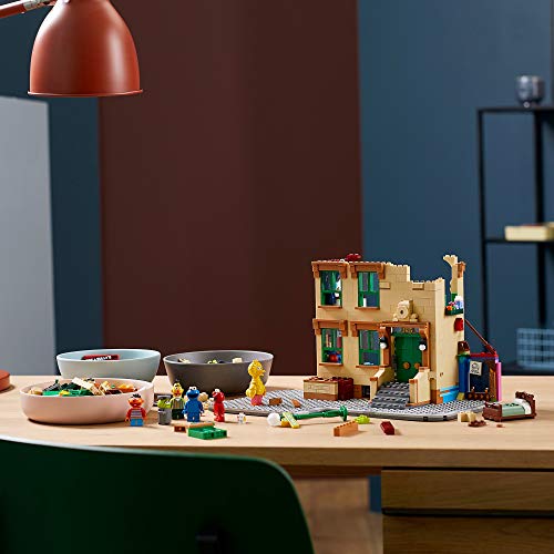 LEGO Ideas 123 Sesame Street 21324 Building Kit; Awesome Build-and-Display Model for Adults Featuring Elmo, Cookie Monster, Oscar The Grouch, Bert, Ernie and Big Bird, New 2021 (1,367 Pieces)