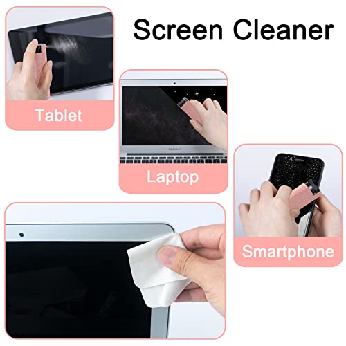 Touchscreen Mist Cleaner Spray, walrfid Electronic Screen Cleaner for TV, Laptop, Tablet, PC, Computer Monitor LCD Flat Screens, Eyeglasses - Pink