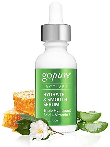 goPure Actives Skin Care System - A 4-Piece Skin Care Bundle with Hydrate & Smooth Serum, Firm & Lift Serum, Brighten & Even Serum, and Glyco-Peptide Anti-Wrinkle Moisturizer