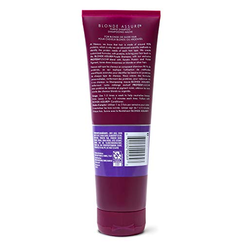 Nexxus Blonde Assure Purple Shampoo, Color Care Shampoo, For Blonde Hair Keratin Protein 8.5 oz