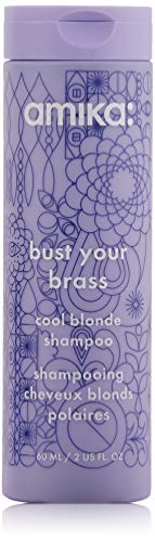 Amika Bust Your Brass Cool Blonde Shampoo, 2.03 Fl Oz