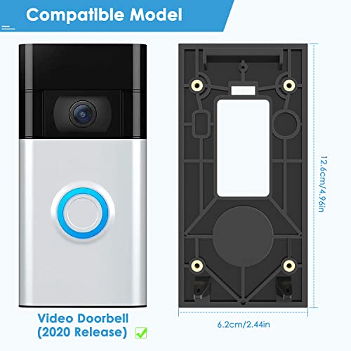 KIMILAR No-Drill Mount for Video Doorbell (2020 release), Mounting Bracket Accessories for Houses Apartments Office...