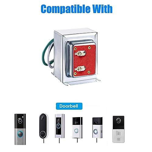 16v 30va Doorbell Transformer Compatible with Ring Video Doorbell Pro, Nest Hello and Nest, Eufy, Wyze, Blink Smart Video Doorbell，Hardwired Door Chime Transformer