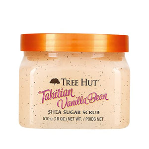Tree Hut Tahitian Vanilla Bean Shea Sugar Scrub, Tahitian Vanilla Bean, 18 Oz