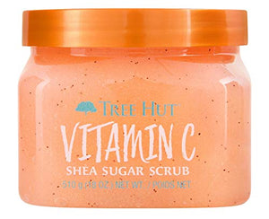 Tree Hut Sugar Body Scrub 18 Ounce Vitamin C (Pack of 3)