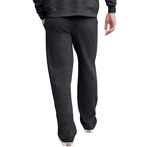 Hanes mens Hanes Comfortsoft Ecosmart Men's Fleece Sweatpants, Charcoal Heather, X-Large US