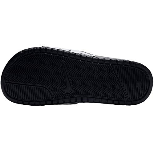 Nike Benassi JDI Slide Women's618919-031 Size 6 Black/Black-White