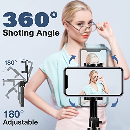 iFongsh 3-in-1 Extendable Selfie Stick with Detachable Remote & Phone Holder - 62" Phone Tripod Stand for iPhone 14/13/12 Pro Max, Samsung, GoPro - Perfect for Photography and Video Recording