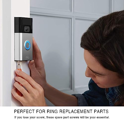 Video Doorbell Screws,Video Doorbell Replacement Screws,Security Screws Compatible with Video Doorbell, Video Doorbell 2 and Pro(4Set /20pcs)(Black)
