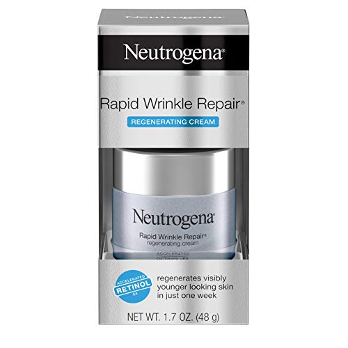 Neutrogena Rapid Wrinkle Repair Retinol Regenerating Anti-Aging Face Cream & Hyaluronic Acid; Anti-Wrinkle Retinol Moisturizer & Neck Cream, with Hyaluronic Acid & Retinol, 1.7 Oz