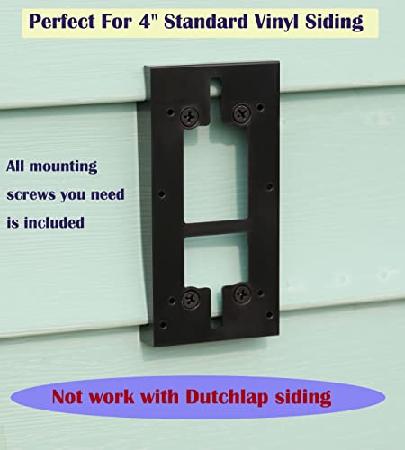 Vinyl Siding Mount Compatible with Ring Video Doorbell 2020, Video Doorbell 2, 3, 4, 3Plus (4" Standard Vinyl Only, Not For Ring Video Doorbell Pro and Wired)