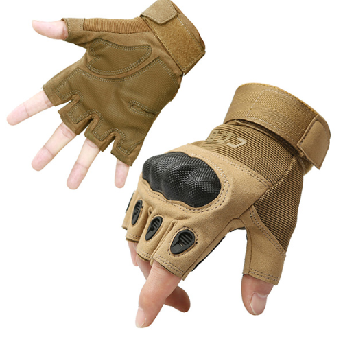 Tactical Gloves Army Military Men Gym Fitness Riding Half Finger Rubber Knuckle Protective Gear Male Tactical Gloves