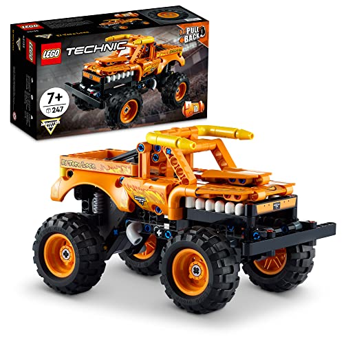 LEGO Technic Monster Jam El Toro Loco 42135 Model Building Kit; A 2-in-1 Pull-Back Toy for Kids Who Love Monster Trucks; Makes A Great Birthday Gift for Monster Truck Fans; for Ages 7+ (247 Pieces)