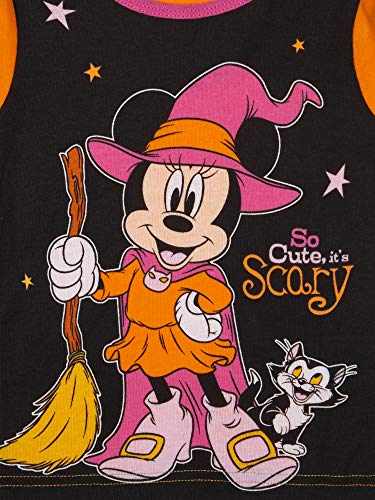 Disney Minnie Mouse Halloween 2 Piece Pajama Set (Orange, 4T)