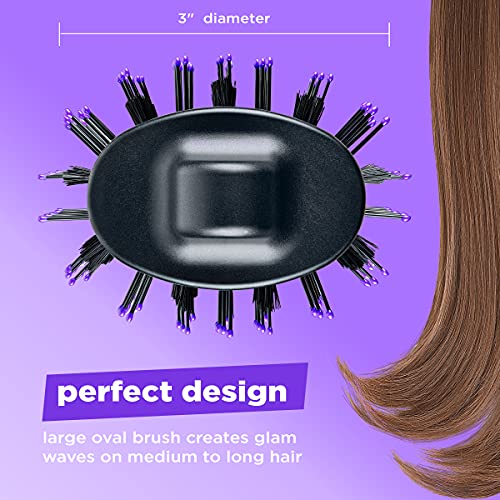 INFINITIPRO BY CONAIR The Knot Dr. All-in-One Dryer Brush, Wet/Dry Styler, Hair Dryer and Volumizer, Black/Purple
