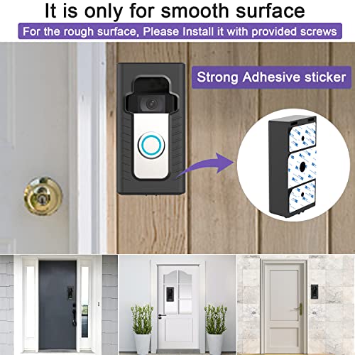 Adhesive doorbell mount Compatible with Video Doorbell 1/2/3/4, No-Drilling Mounting Bracket, Accessories