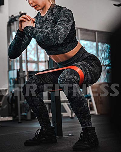 CFR Women High Waist Yoga Pants Butt Lifting Camo Workout Vital Seamless Leggings #0 Black L