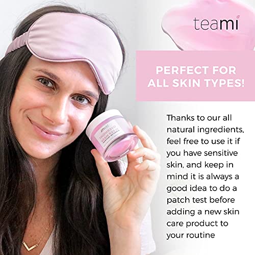 Teami Overnight Face Mask - Vegan and Organic Overnight Mask - Sleeping Facial Mask - Face Moisturizer and Hydrating Mask with Niacinamide and Vitamin C - Night Glow Face Mask Skincare