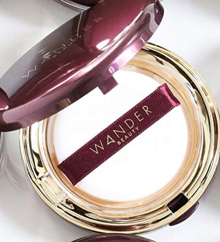 Powder Foundation - WANDER BEAUTY WANDERLUST - Light - Vegan Makeup - Lightweight Powder Foundation Covers Everything, Silky Smooth, Natural, Matte Finish, Sheer to Buildable Full Coverage