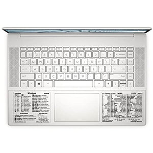 SYNERLOGIC Windows + Word/Excel (for Windows) Quick Reference Guide Keyboard Shortcut Stickers, No-Residue Vinyl (Clear/Large/Combo)
