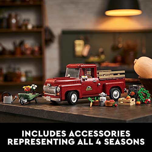LEGO Pickup Truck 10290; Build and Display an Authentic Vintage 1950s Pickup Truck; New 2021 (1,677 Pieces)